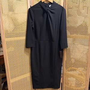 Donna Morgan Classic Black Long Sleeve Dress